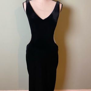 Velvet stretchy dazzling  sexy dress